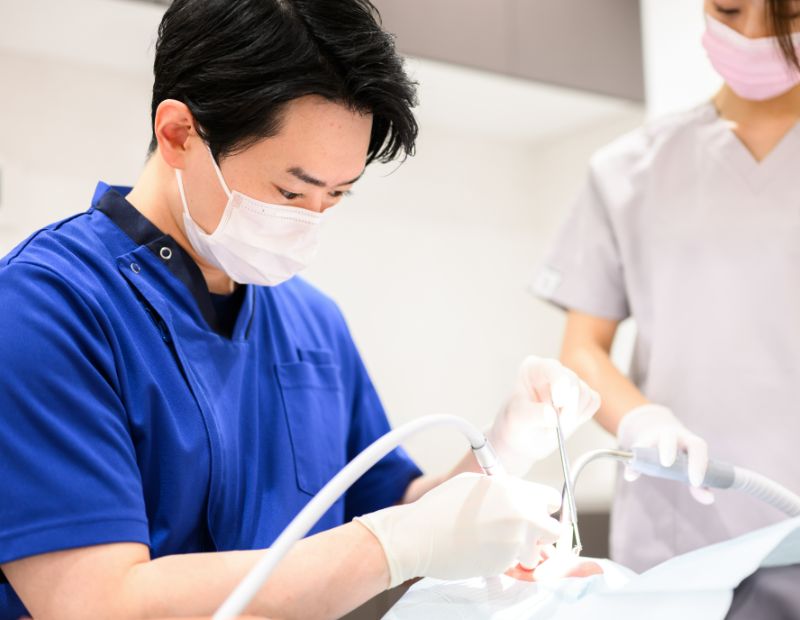 天然歯の保存にこだわった治療